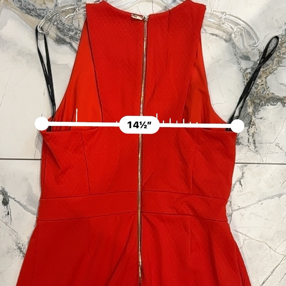 Laundry By Shelli Segal | 8 | Vibrant Red Sheath Dress - Picture 6 of 9